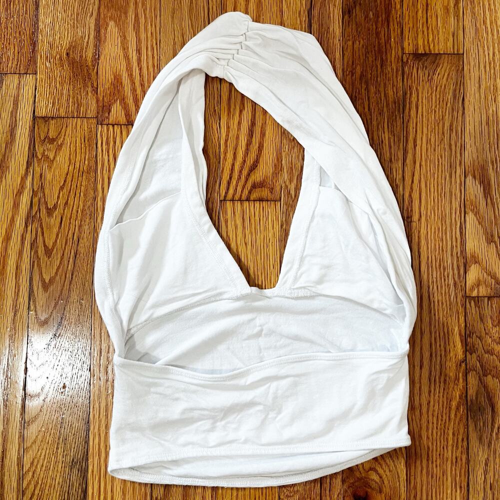 Free People Heather Top - Ivory Halter Top - S - Picture 5 of 7